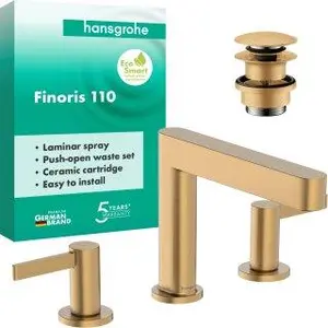 HANSGROHE 76033140 3-Loch Waschtischarmatur 110 Finoris günstig