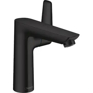 hansgrohe Talis E Waschtischmischer 150 mit Zugstangen-Ablaufgarnitur, Mattschwarz, 1 Stk. günstig