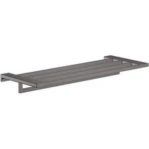 hansgrohe, Handtuchhalter + Handtuchhaken, AddStoris Handtuchablage, mit Handtuchhalter, 648mm, brushed black günstig