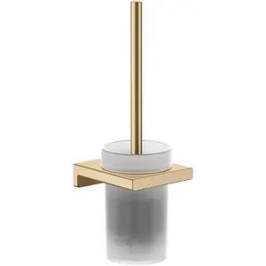 hansgrohe, Toilettenbürste, HG Toilettenbürstengarnitur AddStoris Wandmontage brushed bronze günstig