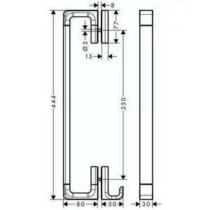 AXOR 42837000 Duschtürgriff Axor Universal günstig