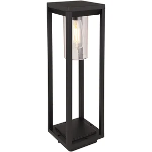 RGB LED Stehleuchte, ALU, schwarz-matt, klar, H 50 cm