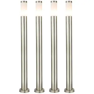 ETC-SHOP 4er Set Außenlampen aus Edelstahl für Ihr Grundstück günstig
