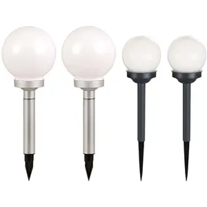 4er Set LED Solar Steckleuchten für Ihren Garten oder Hof