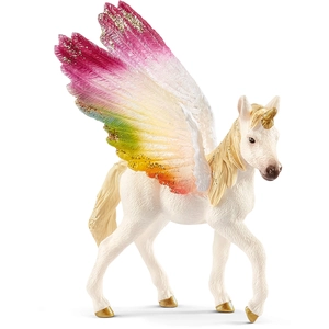 Schleich bayala 70577 Geflügeltes Regenbogeneinhorn, Fohlen