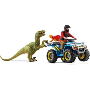 Schleich Die Vierfache Flucht Der Dinosaurier Vor Dem Velociraptor