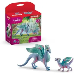 Schleich® Spielfigur BAYALA®, Blütendrache und Kind (70592), (Set)