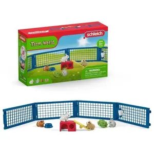 schleich Farm World Zuhause für Kaninchen und Meerschweinchen, Spielfigur