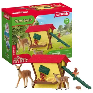 Schleich® Spielwelt FARM WORLD, Fütterung der Waldtiere (42658) günstig