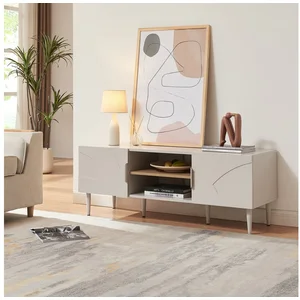 en.casa TV-Schrank »Starvili« mit 2 Türen 120 x 40 x 45 cm Beige günstig