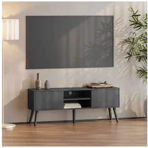 en.casa Lowboard, »Eskilstuna« Fernsehtisch 120x29,5x46,5cm Dunkelgrau günstig