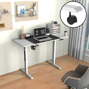 PRO.TEC Höhenverstellbarer Tisch 'Stryn' mit Rollen 120 x 60 cm elektr... günstig
