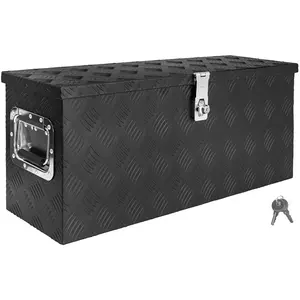 Trucky Deichselbox Schwarz Werkzeugkasten Truckbox Alu Box Anhänger Kiste mit... günstig
