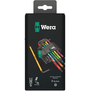 Wera 967/9 Tx Bo Sb Stiftschlüsselsatz Blacklaser One Size