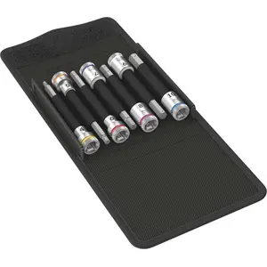Wera Zyklop Bitnuss-Satz 8740 B HF 1, 3/8", 7-teilig, Steckschlüssel