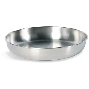 Flacher Picknickteller aus Edelstahl Tatonka Silber 16,5 cm günstig