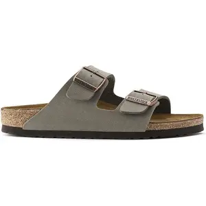 Birkenstock Classic Arizona Birko-Flor, Uni-Erwachsene Pantoletten, Grau (Sto günstig