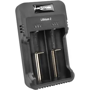 ANSMANN Akku Ladegerät mit LED für 1-2 NiMH Akkus & Li-Ion 3,6V/3,7V günstig