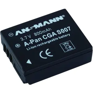 Ansmann Panasonic CGA-S007 Akku (Kamera Akku), Kamera Stromversorgung, Schwarz günstig