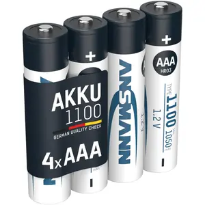 ANSMANN Akku AAA, 4 Stück, 1050 mAh 1,2V NiMH günstig