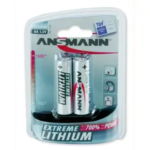 Batterie Akah Ansmann Extreme Lithium Mignon (x2) Blanc 1,5 V günstig