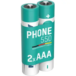 ANSMANN Telefon Akku AAA 550mAh 1,2V, 2 Stück, DECT