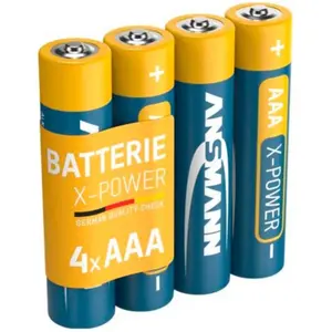 Ansmann X-Power Alkaline Batterie Micro AAA / LR03 (4 Stk., AAA, 1300 mAh), Batterien + Akkus günstig