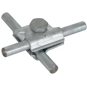 Dehn MV-Klemme St/tZn f. Rd 10mm m. 391050, Elektronikzubehör + Gehäuse, Silber