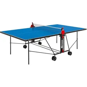 SPONETA Kompakte Outdoor-Tischtennisplatte Blau/Schwarz mit Netz, Mela... günstig