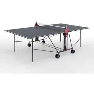 SPONETA Kompakt-Tischtennisplatte für Indoor: grau/schwarz, klappbar, ... günstig