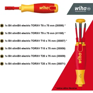 Wiha Schraubendreher-Set LiftUp elecric TORX® 41158 7-tlg.
