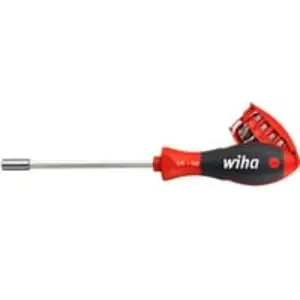 Schraubendreher 1/4", mit Bit-Magazin, magnetisch