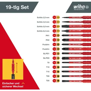 Wiha Drehmoment-Schraubendreher Set TorqueVario-S electric