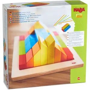 HABA 3D-Kompositionspel Kreativ-Steine, 2 Jahr(e), Holz