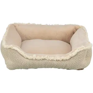 Trixie Boho bed, square, 80 × 60 cm, beige (Katze), Hundebett + Katzenbett günstig