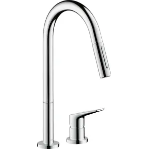 Hansgrohe Axor Citterio M 2-Loch Spültischmischer Chrom mit Ausziehbra... günstig