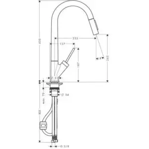 Hansgrohe Allegra Starck Spültischmischer Axor Starck Chrom mit Auszie... günstig