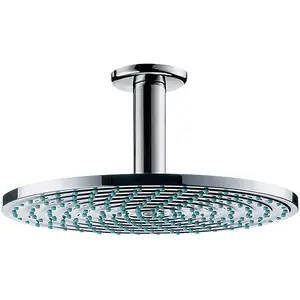 hansgrohe, Duschbrause, HG Kopfbrause RAINDANCE S 240 AIR 1jet DN 15, mit Deckenanschluss 100mm chrom (1 Strahlart, 18 l/min) günstig