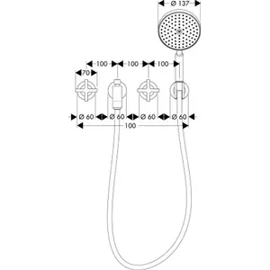 Hansgrohe AXOR 39447000 3-L.Wannenarmatur Axor Citterio F-Set günstig