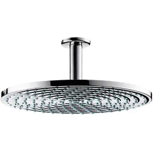 hansgrohe, Duschbrause, Kopfbrause Set Raindance S 300 1jet 27494000 30 cm inkl. Deckenanschluss 10 cm chrom (1 Strahlart, 20 l/min) günstig