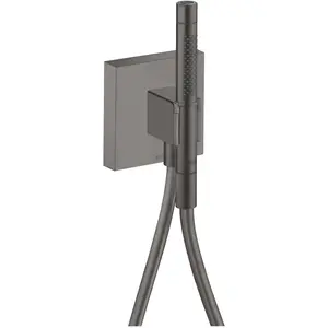 hansgrohe, Duschbrause, Portereinheit AXOR STARCK ORGANIC 12x12 brushed black chrome (2 Strahlarten, 16.20 l/min) günstig
