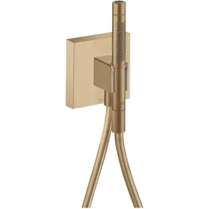 hansgrohe, Duschbrause, Portereinheit AXOR STARCK ORGANIC 12x12 brushed bronze (2 Strahlarten, 16.20 l/min) günstig