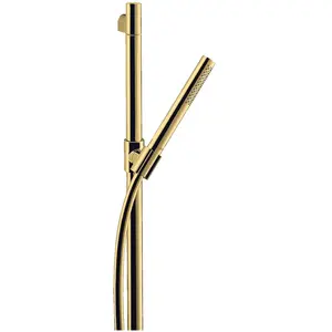 hansgrohe, Duschbrause, Brauseset AXOR STARCK m 1jet Stabhandbr. polished gold optic (1 Strahlart, 8 l/min) günstig
