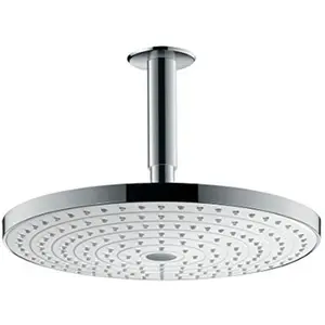 hansgrohe, Duschbrause, HG Kopfbr RAINDANCE SELECT S 300 2jet mit Deckenanschluss 100mm weiss/chrom (2 Strahlarten, 17 l/min) günstig