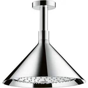 hansgrohe, Duschbrause, Kopfbrause 240 2jet AXOR DN 15 m Deckenans. desig by Front chrom (2 Strahlarten, 17 l/min) günstig