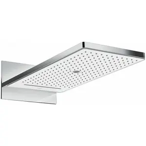 hansgrohe, Duschbrause, Rainmaker Select 580 3jet Kopfbrause : Farbe - Weiss/Chrom (3 Strahlarten, 17 l/min) günstig