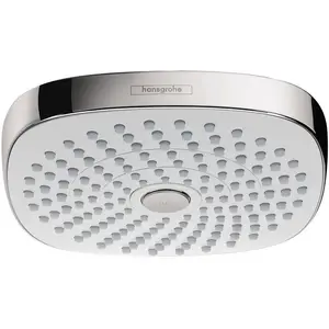 hansgrohe, Duschbrause, HG Kopfbrause Croma Select E 180 2jet DN 15 weiss/chrom (2 Strahlarten, 17 l/min) günstig