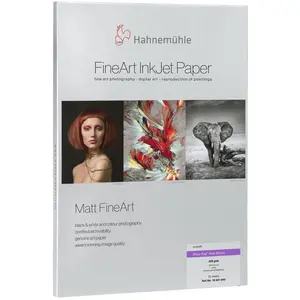 Hahnemühle Photo Rag Matt Baryta A4 25 Blatt (308 g/m², 210 x 297 mm, 25 Stk.), Fotopapier, Weiss günstig