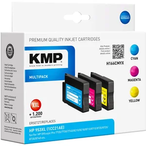 KMP 1748,4050, Hohe (XL-) Ausbeute, Tinte auf Pigmentbasis, 90 ml, 6000 Seiten, Multipack