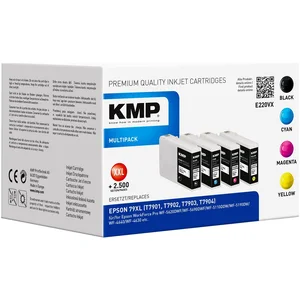 KMP E220VX, Schwarz, Cyan, Magenta, Gelb, 45 ml, 20 ml, 3000 Seiten, 2700 Seiten, Multipack günstig